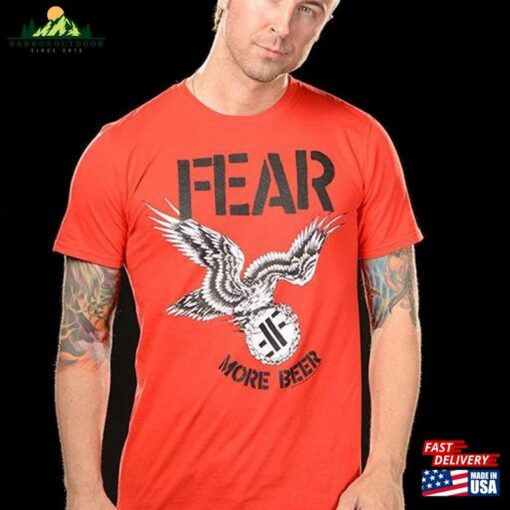 Fear More Beer Red T Shirt Sweatshirt Classic