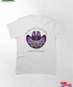 February Birthstone Gift Amethyst Cowgirl Hat Hoodie Sweatshirt