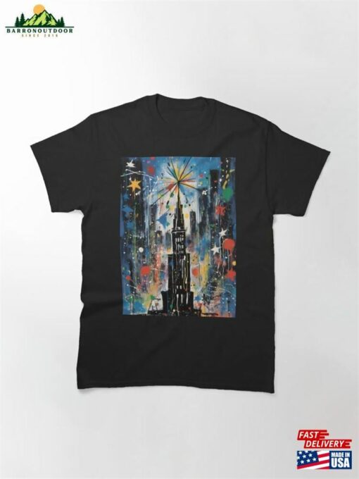 Festive Canvases Christmas Tree Rockefeller’s Dynamic Radiance Through Diverse Artistic Echoes Classic T-Shirt Unisex