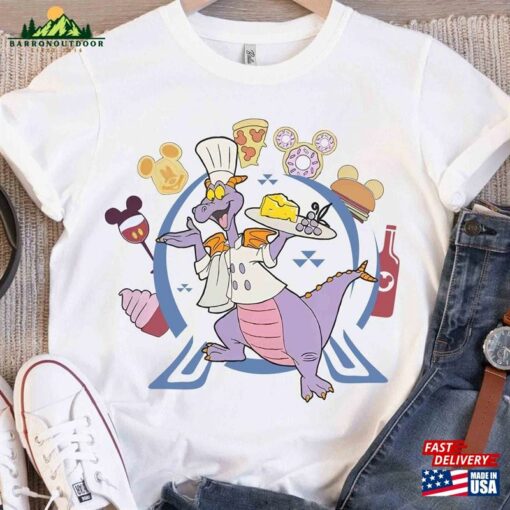 Figment Chef Food And Drink Around The World T-Shirt Disney Epcot Wine Festival 2023 Tee Classic Hoodie