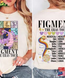 Figment Epcot World Tour Shirt The Eras Festival Of Arts Hoodie T-Shirt