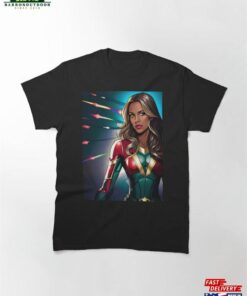 Fireworks Star Superhero Woman Inspirational Animation Comic Designs Classic T-Shirt