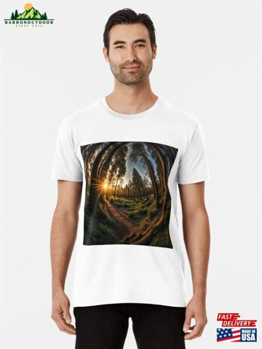 Fish Eye Forest Premium T-Shirt Hoodie