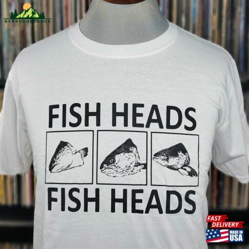 Fish Heads Funny Band Shirt Silly Fishing Fisherman Gifts Parody Song Gift By Happy Nerdy Happynerdyshirtco Classic Hoodie