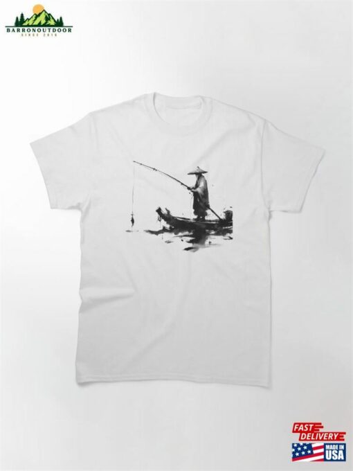 Fisherman In The Mist 05 Classic T-Shirt Unisex