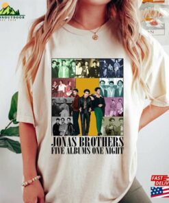 Five Albums One Night Tour Shirt Jonas Brothers Concert Joe Homage Classic Hoodie 1