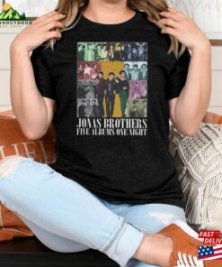 Five Albums One Night Tour Shirt Jonas Brothers Nick Joe Kevin Tee Unisex T Shirt 1