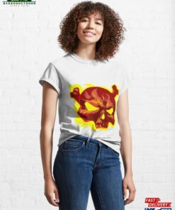 Flaming Skull Classic T Shirt Sweatshirt 1