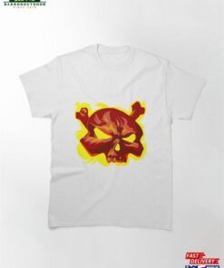 Flaming Skull Classic T Shirt Sweatshirt 2