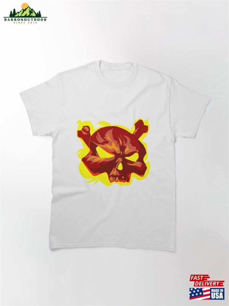 Flaming Skull Classic T-Shirt Sweatshirt Flaming Skull Classic T-Shirt Sweatshirt