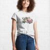 Floral Books With Coffee Classic T-Shirt