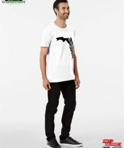 Florida The Sunshine State Nickname Fl Outline Premium T-Shirt Unisex Sweatshirt