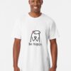 Flork Be Happy Sticker Long T-Shirt Hoodie Unisex