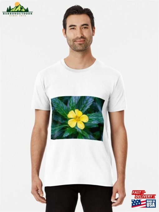 Flower Of A Yellow Alder Plant Turnera Ulmifolia Premium T-Shirt Classic Unisex