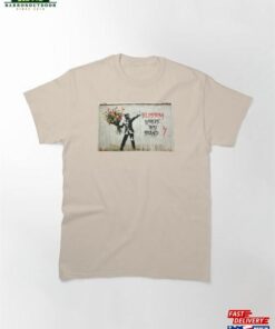 Flowers Stencil Graffiti Classic T-Shirt Sweatshirt