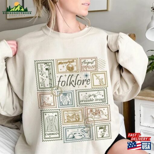 Folklore Album Vintage Crewneck Sweatshirt The Eras Tour Tee 2023 Unisex