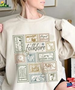 Folklore Album Vintage Crewneck Sweatshirt The Eras Tour Tee 2023 Unisex