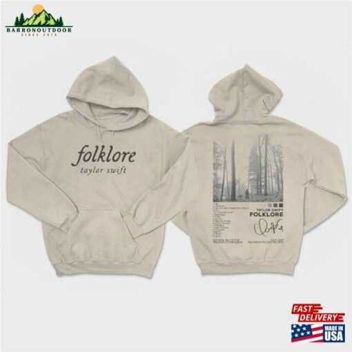 Folklore Tracklist Aesthetic Hoodie Vintage Album Shirt Sweatshirt T-Shirt