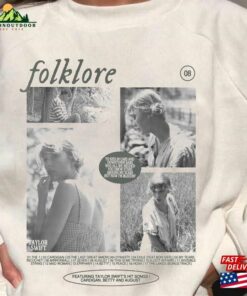 Folklore Tracklist Aesthetic Shirt Vintage Album Classic Sweatshirt Folklore Tracklist Aesthetic Shirt Vintage Album Classic Sweatshirt