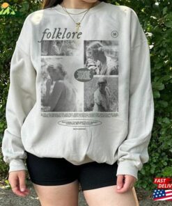 Folklore Tracklist Aesthetic Shirt Vintage Album Unisex Sweatshirt