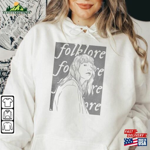 Folklore Tracklist Shirt Vintage Album Hoodie Unisex