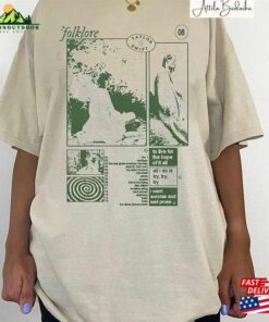 Folklore Tracklist Taylor Swift Shirt Merch Album Unisex Sweatshirt