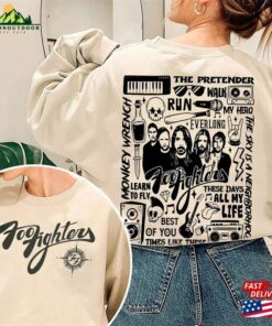 Foo Fighters 2024 Tour Shirt Everything Or Nothing At Band T-Shirt Classic