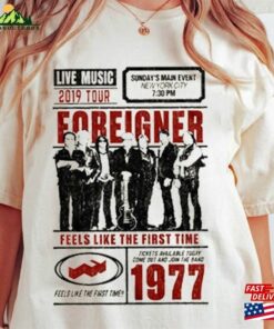 Foreigner The Historic Farewell Tour 2023 Shirt Band T-Shirt Histroric Classic Unisex