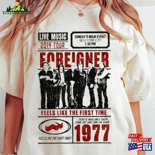 Foreigner The Historic Farewell Tour 2023 Shirt Band T-Shirt Histroric Classic Unisex