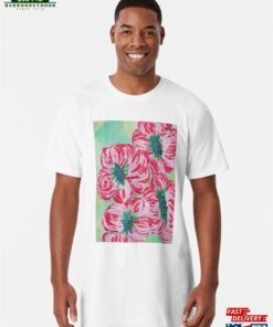 Four Blooms Long T-Shirt Sweatshirt Hoodie