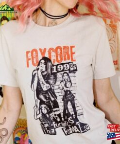 Foxcore Vintage Women’s 90S Graphic Tees For Women Grunge Band Shirt Rock N Roll Clothing Girl Retro Womens Tee T-Shirt Sweatshirt
