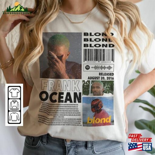 Frank Ocean Rap Music Merch Shirt Blond Album 90S Tee Classic Unisex