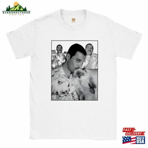 Freddie Mercury Cat T-Shirt Unisex