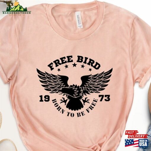 Free Bird T-Shirt Vintage Rock Band Shirt Classic Tee Unisex