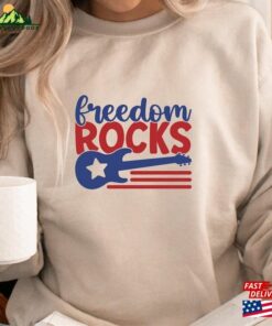 Freedom Rocks T-Shirts Fall Shirts Independence Day Tee Unisex T-Shirt