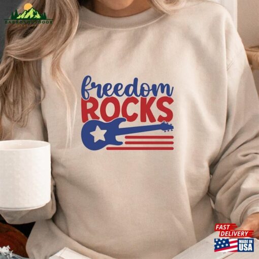 Freedom Rocks T-Shirts Fall Shirts Independence Day Tee Unisex T-Shirt