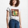 Frog And Toad Knitting Mushroom Fall Scene Classic T-Shirt Sweatshirt