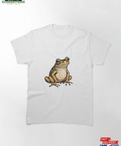 Frog Cartoon Vector Illustration For Your Design Classic T-Shirt Unisex