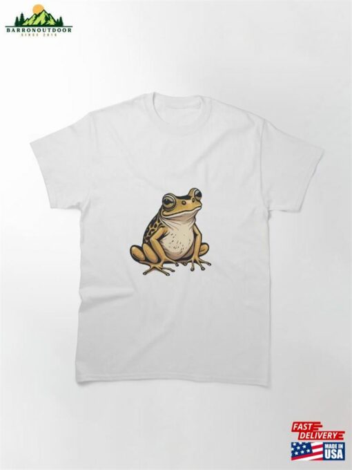 Frog Cartoon Vector Illustration For Your Design Classic T-Shirt Unisex