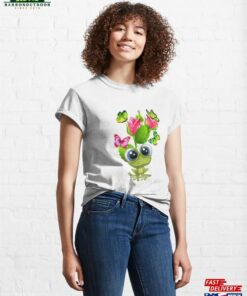Frog With A Flowers And Butterflies Classic T-Shirt Unisex Hoodie