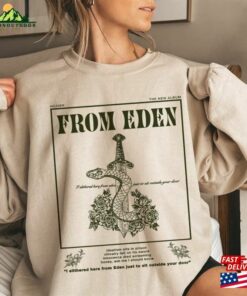 From Eden Hozier Tshirt Shirt Music No Grave Can Hold My Body Down Graphic Tour 2024 Bootleg 90S Rap Comfort Color Unisex Sweatshirt