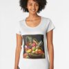 Fruits And Vegetables In Basket Premium Scoop T-Shirt Classic Unisex