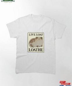 Funny Frog Live Loaf Loathe Toad Cottage Core Cute Classic T-Shirt