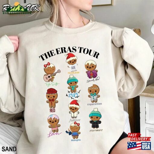 Funny Gingerbread Era Tour Sweatshirt Christmas Shirt Gifts T-Shirt Unisex