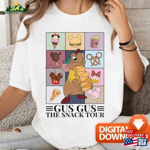 Funny Gus Mouse The Snack Tour Vintage T Png Disneyland Cinderella Princes Looking Like A Tee Unisex T-Shirt