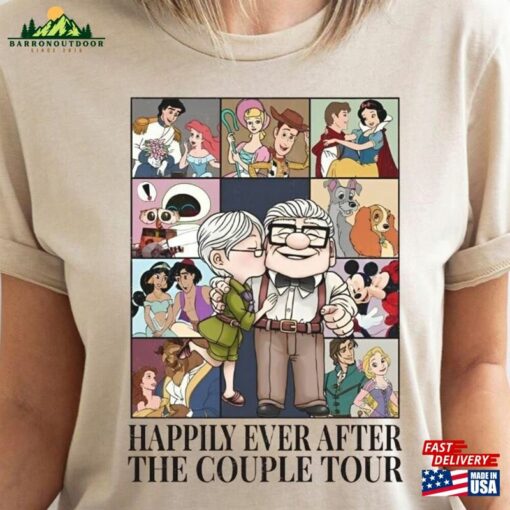 Funny Happily Ever After The Couple Shirt Disney Honeymoon T-Shirt Couples Matching Tee Hoodie Classic