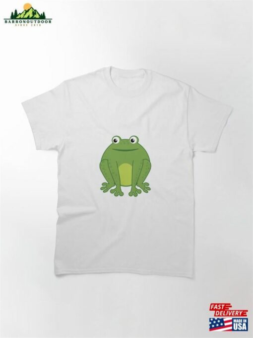 Funny Happy Green Cartoon Cute Thick Frog Classic T-Shirt Sweatshirt