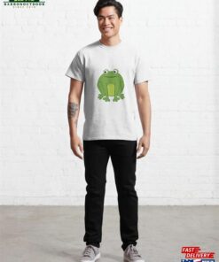 Funny Happy Green Cartoon Cute Thick Frog Classic T-Shirt Sweatshirt 1 Funny Happy Green Cartoon Cute Thick Frog Classic T Shirt Sweatshirt 2