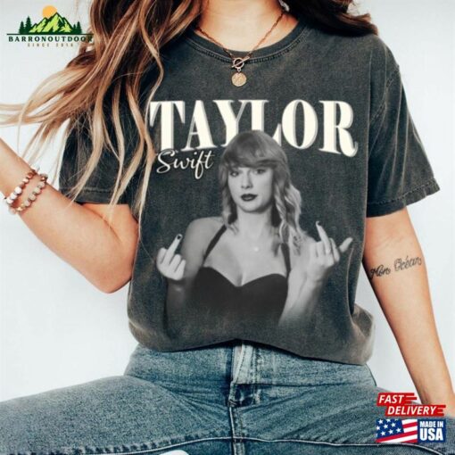 Funny Taylor Middle Finger Shirt Ts New Album Taylors Version Unisex Classic