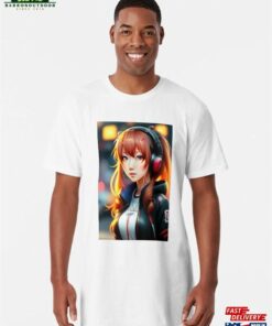 Gamer Anime Girl Long T-Shirt Hoodie Sweatshirt Gamer Anime Girl Long T-Shirt Hoodie Sweatshirt
